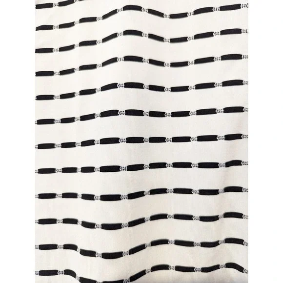 Chicos Traveler's Monochrome Black White Zipper Jacket Stretchy - Picture 3 of 5